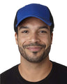 Adams Headwear Fairway Cap - Adams Headwear FA102 Royal/ Black One Size Hats