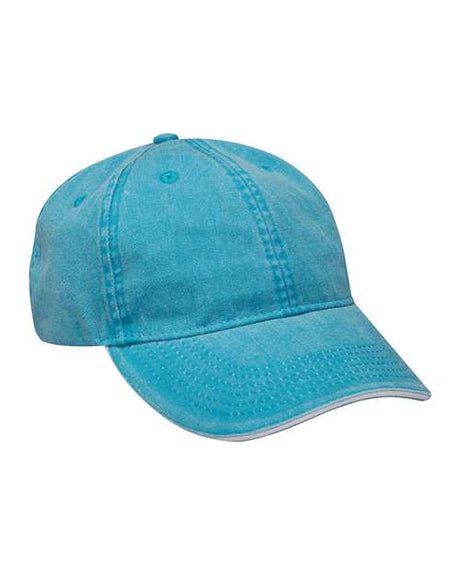 Adams Headwear Icon Sandwich Cap - Adams Headwear 13121 Caribbean Blue/ White One Size