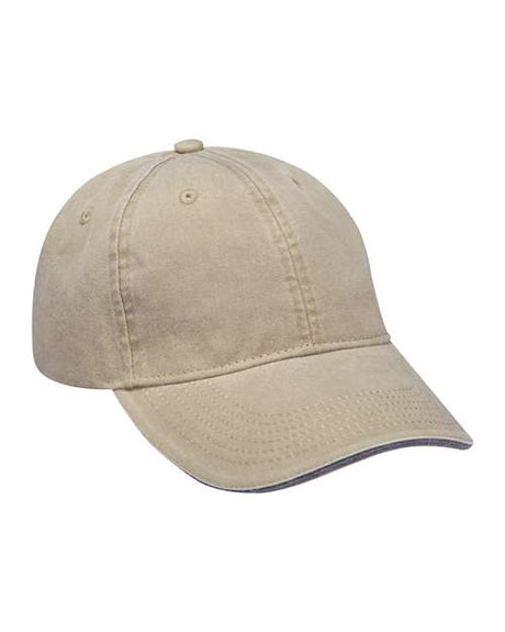 Adams Headwear Icon Sandwich Cap - Adams Headwear 13121 Khaki/ Black One Size