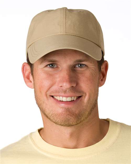 Adams Headwear Low - Profile Cap with Elongated Bill - Adams Headwear 13010 Khaki One Size