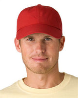Adams Headwear Low - Profile Cap with Elongated Bill - Adams Headwear 13010 Nautical Red One Size
