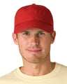Adams Headwear Low - Profile Cap with Elongated Bill - Adams Headwear 13010 Nautical Red One Size