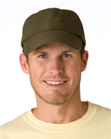 Adams Headwear Low - Profile Cap with Elongated Bill - Adams Headwear 13010 Olive One Size