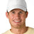 Adams Headwear Low - Profile Cap with Elongated Bill - Adams Headwear 13010 White One Size