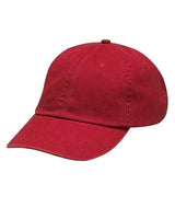 Adams Headwear Optimum II True Color Cap - Adams Headwear 10892 Red Adjustable