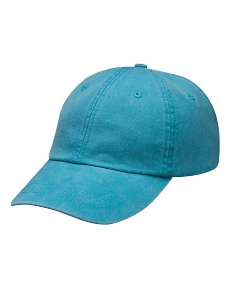 Adams Headwear Optimum Pigment - Dyed Cap - Adams Headwear LP101 Caribbean Blue OSFM Hats