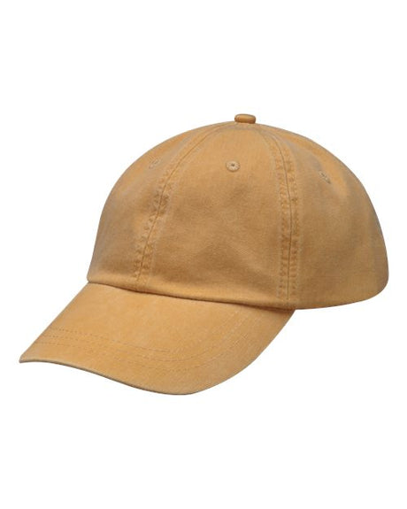 Adams Headwear Optimum Pigment - Dyed Cap - Adams Headwear LP101 Mustard OSFM Hats