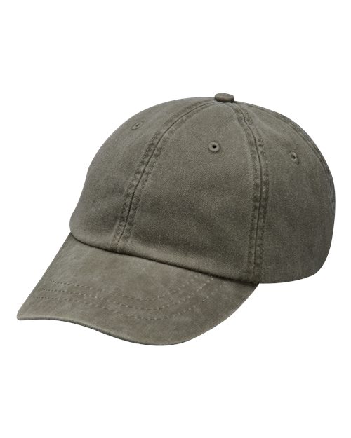 Adams Headwear Optimum Pigment - Dyed Cap - Adams Headwear LP101 Olive OSFM Hats