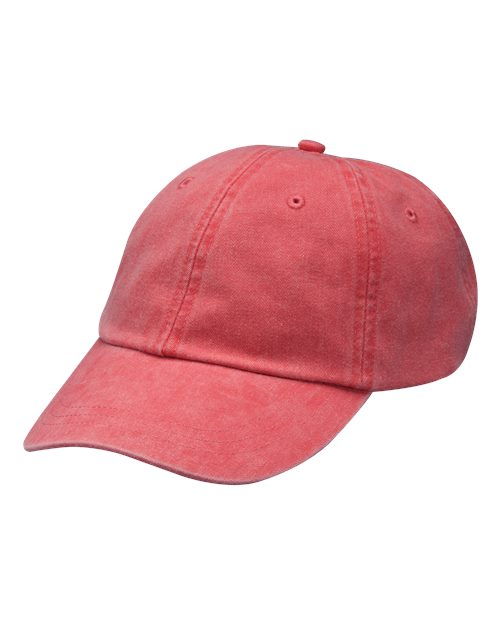 Adams Headwear Optimum Pigment - Dyed Cap - Adams Headwear LP101 Poppy OSFM Hats
