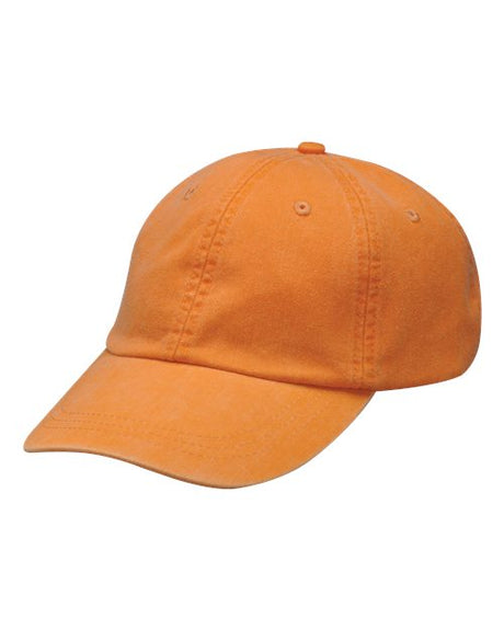 Adams Headwear Optimum Pigment - Dyed Cap - Adams Headwear LP101 Tangerine OSFM Hats