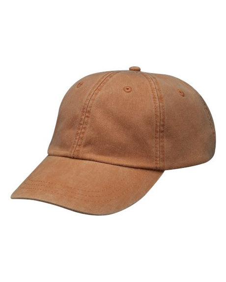 Adams Headwear Optimum Pigment - Dyed Dad Hat - Adams Headwear 10879 Terracotta Adjustable
