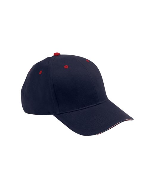 Adams Headwear Patriot Cap - Adams Headwear PA102 Navy/ Red One Size Hats