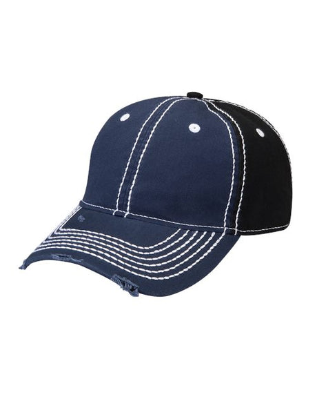 Adams Headwear Rambler Cap - Adams Headwear 10897 Black/ Khaki OSFM