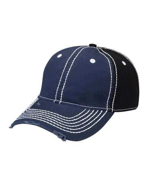 Adams Headwear Rambler Cap - Adams Headwear 10897 Black/ Khaki OSFM
