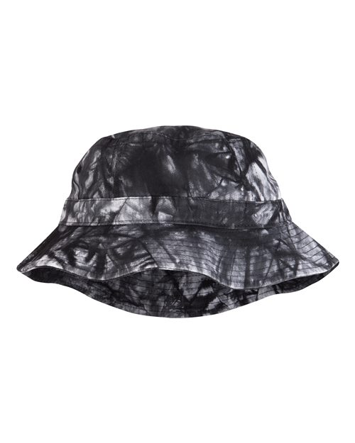 Adams Headwear Vacationer Bucket Hat - Adams Headwear 10899 Black Tie Dye L