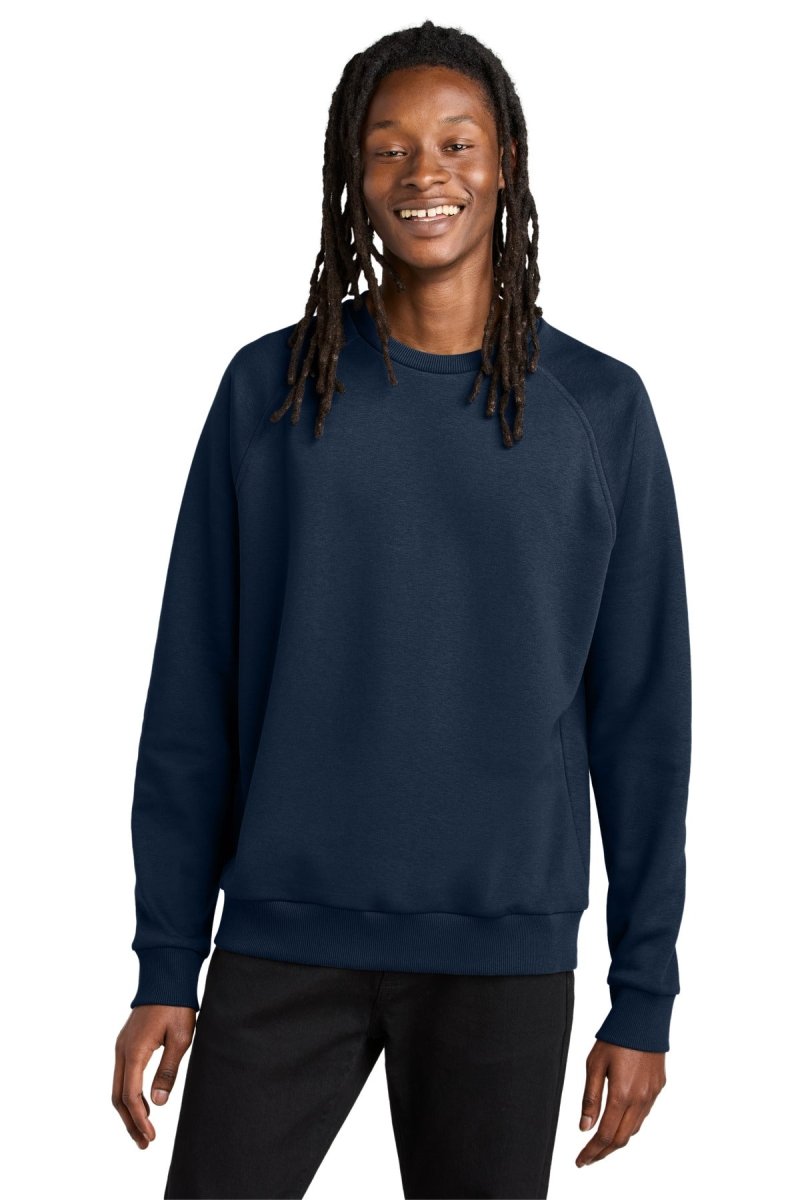Allmade ® Unisex Organic CVC Fleece Crewneck Sweatshirt AL5004 - AllMade AL5004 Rebel Blue XS Crewneck Sweatshirts