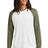 Allmade ® Unisex Tri - Blend Long Sleeve Colorblock Raglan AL6009 - AllMade AL6009 Olive You Green/ Bright White XS T-Shirts