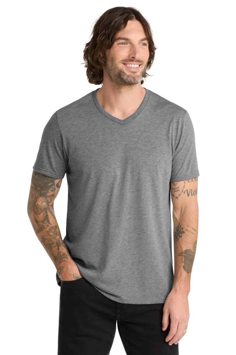 Allmade ® Unisex Tri - Blend V - Neck Tee AL2014 - AllMade AL2014 Aluminum Grey XS Short Sleeve T-Shirts