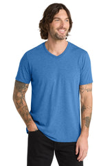Allmade ® Unisex Tri - Blend V - Neck Tee AL2014 - AllMade AL2014 Azure Blue XS Short Sleeve T-Shirts