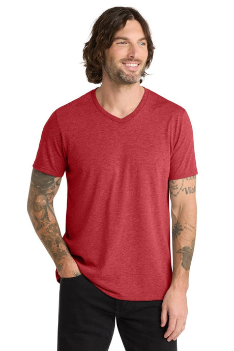 Allmade ® Unisex Tri - Blend V - Neck Tee AL2014 - AllMade AL2014 Rise Up Red XS Short Sleeve T-Shirts