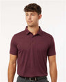 AllPro Men's Pro - Lock Performance Mélange Polo - AllPro 4HM00 Maroon Melange XS