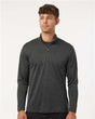 AllPro Men's Pro - Lock Performance Mélange Quarter - Zip Pullover - AllPro 4HM700 Black Melange XS