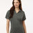 AllPro Women's Pro - Lock Performance Mélange Polo - AllPro 4HM00L Charcoal Melange S