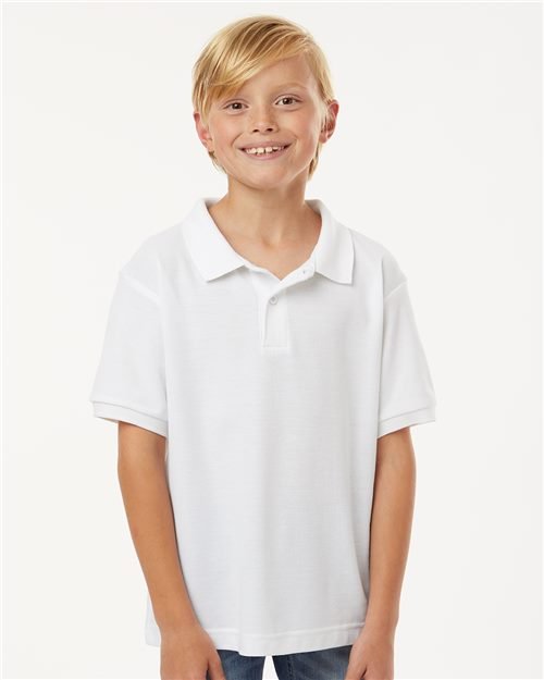 AllPro Youth Pique Polo - AllPro 62800Y Black XS