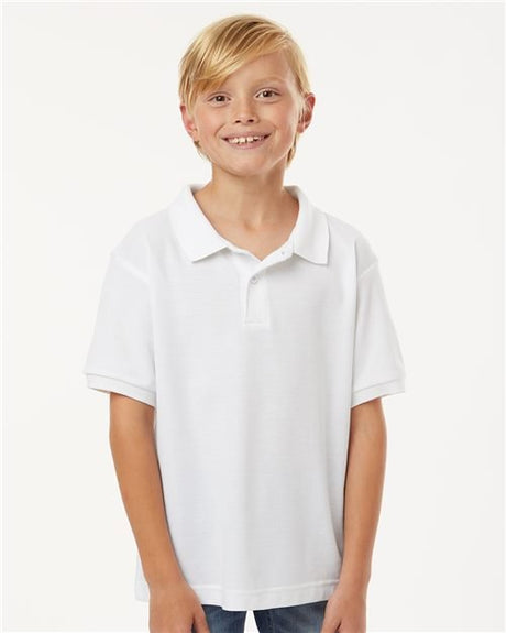 AllPro Youth Pique Polo - AllPro 62800Y Black XS