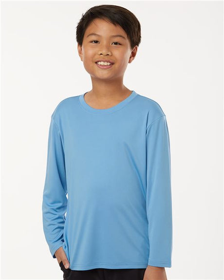 AllPro Youth Pro - Lock Performance Long Sleeve T-Shirt - AllPro 48400Y Black XS Long Sleeve T-Shirts