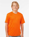 AllPro Youth Pro - Lock Performance T-Shirt - AllPro 48000Y Neon Orange XS Short Sleeve T-Shirts