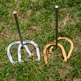 Champion Sports DELUXE STEEL HORSESHOE SET