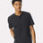 American Apparel Unisex CVC Henley Tee - American Apparel 2004CVC Black S