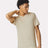 American Apparel Unisex CVC Henley Tee - American Apparel 2004CVC Heather Bone S