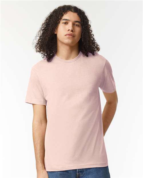American Apparel Unisex CVC Tee - American Apparel 2001CVC Heather Blush S