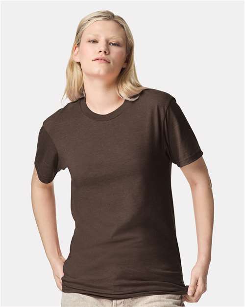 American Apparel Unisex CVC Tee - American Apparel 2001CVC Heather Brown S