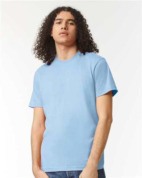 American Apparel Unisex CVC Tee - American Apparel 2001CVC Heather Light Blue S
