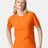 American Apparel Unisex CVC Tee - American Apparel 2001CVC Heather Orange S