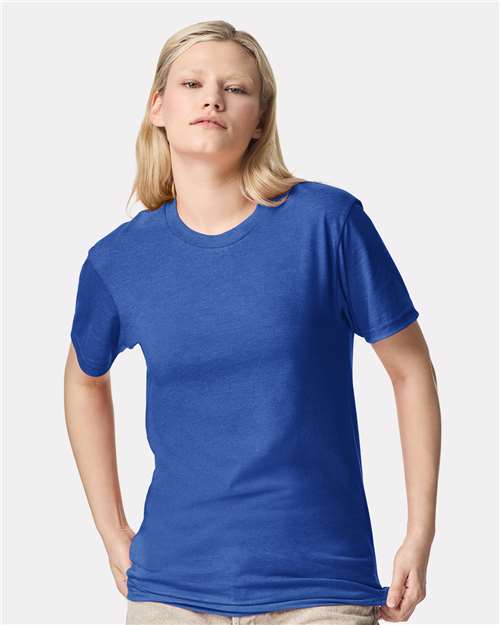 American Apparel Unisex CVC Tee - American Apparel 2001CVC Heather Royal Blue S