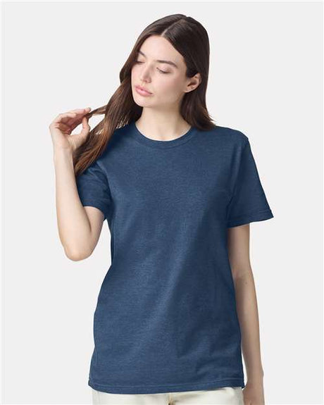 American Apparel Unisex CVC Tee - American Apparel 2001CVC Heather Sea Blue S