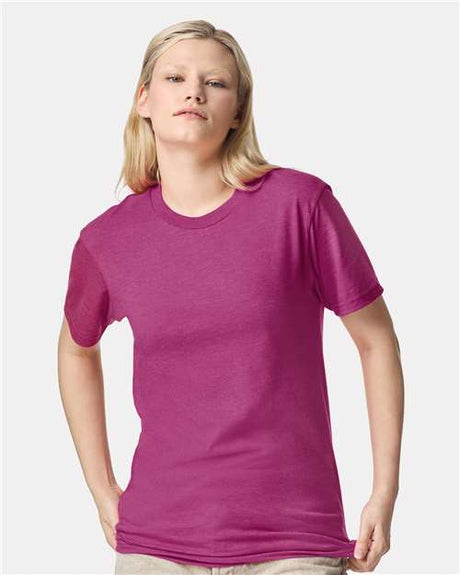 American Apparel Unisex CVC Tee - American Apparel 2001CVC Heather Super Pink S