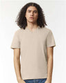 American Apparel Unisex CVC V - Neck Tee - American Apparel 2006CVC Heather Bone S