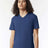 American Apparel Unisex CVC V - Neck Tee - American Apparel 2006CVC Heather Indigo S