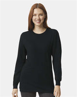 American Apparel Unisex Fine Jersey Long Sleeve Tee - American Apparel 2007 Black S