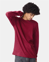American Apparel Unisex Fine Jersey Long Sleeve Tee - American Apparel 2007 Cranberry S