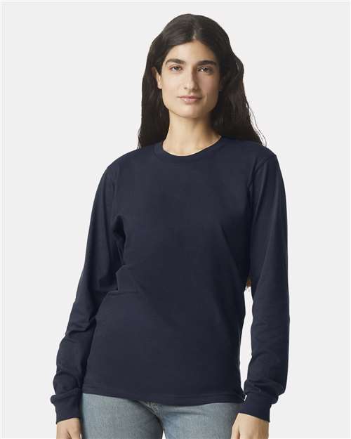 American Apparel Unisex Fine Jersey Long Sleeve Tee - American Apparel 2007 Navy S