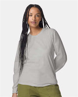 American Apparel Unisex Fine Jersey Long Sleeve Tee - American Apparel 2007 New Silver S