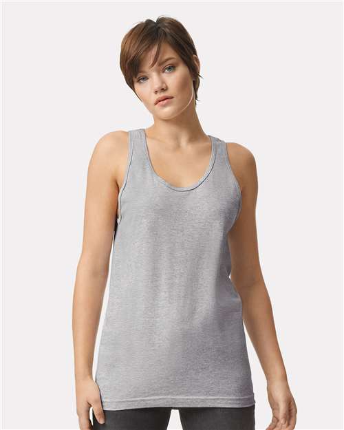American Apparel Unisex Fine Jersey Tank - American Apparel 2408 Heather Grey XS