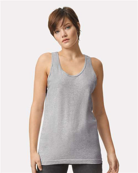 American Apparel Unisex Fine Jersey Tank - American Apparel 2408 Heather Grey XS