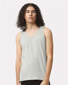American Apparel Unisex Fine Jersey Tank - American Apparel 2408 New Silver XXS